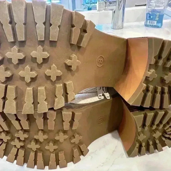 Altar’d State Chucky Platform Bootie Faux Snakeskin design  (Tan) Size 8 - Picture 7 of 13